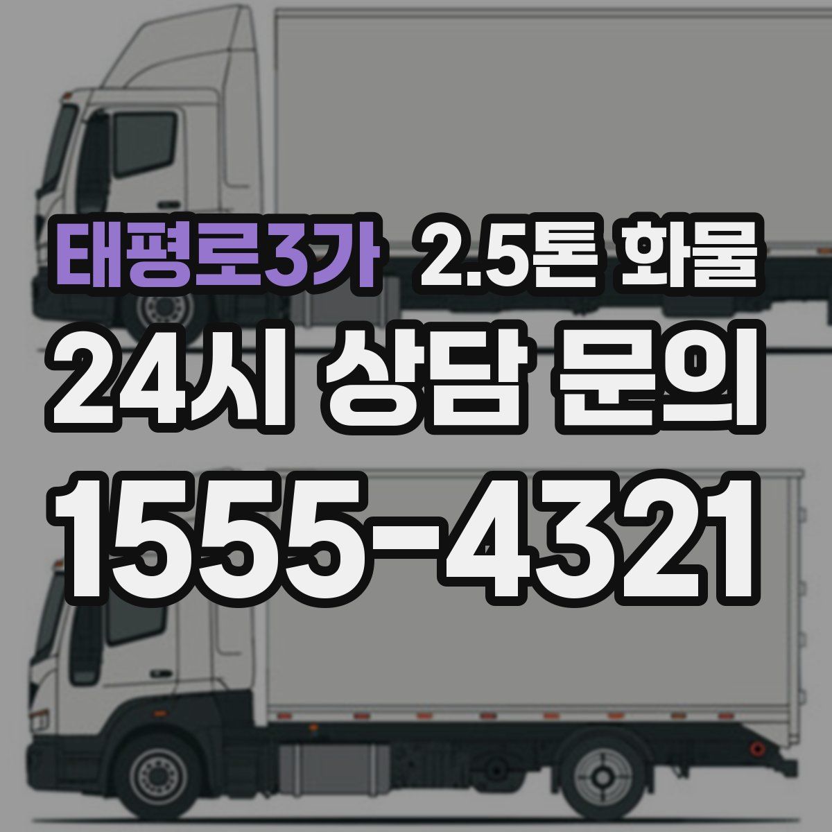 태평로3가 2.5톤 화물