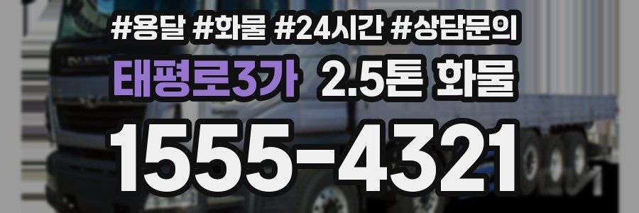 태평로3가 2.5톤 화물