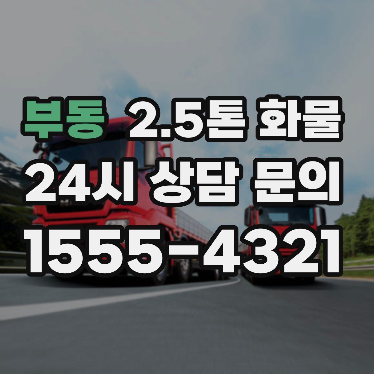부동 2.5톤 화물