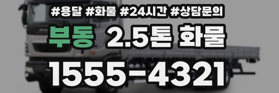 부동 2.5톤 화물