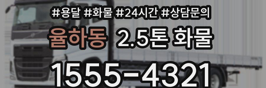 율하동 2.5톤 화물