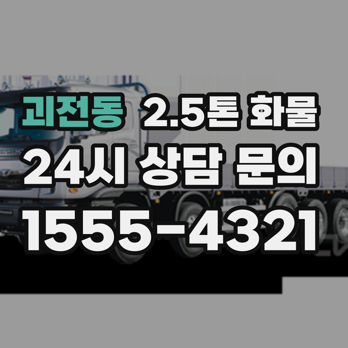괴전동 2.5톤 화물