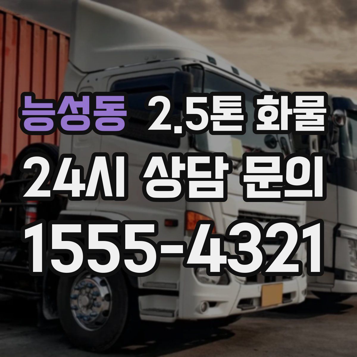 능성동 2.5톤 화물
