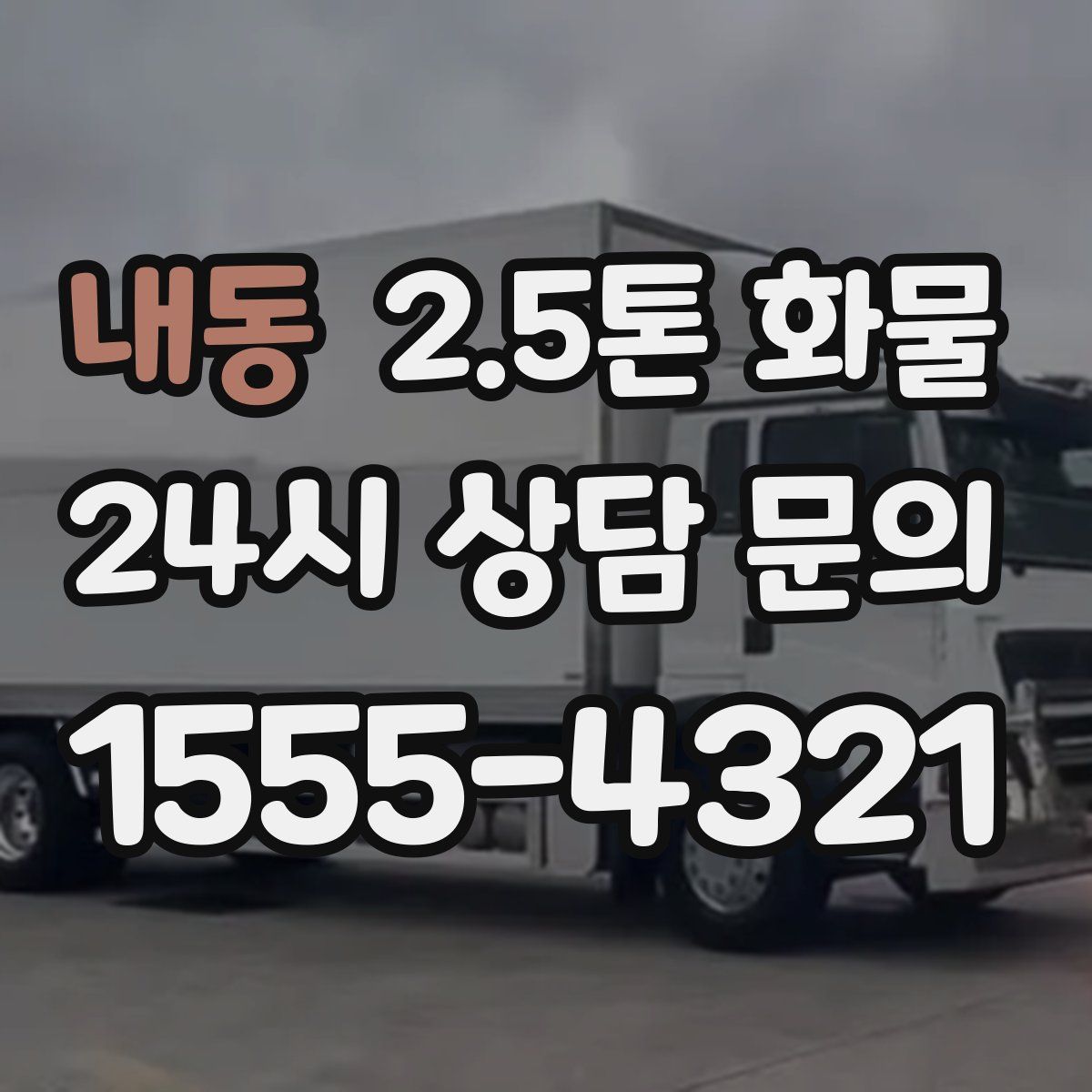 내동 2.5톤 화물