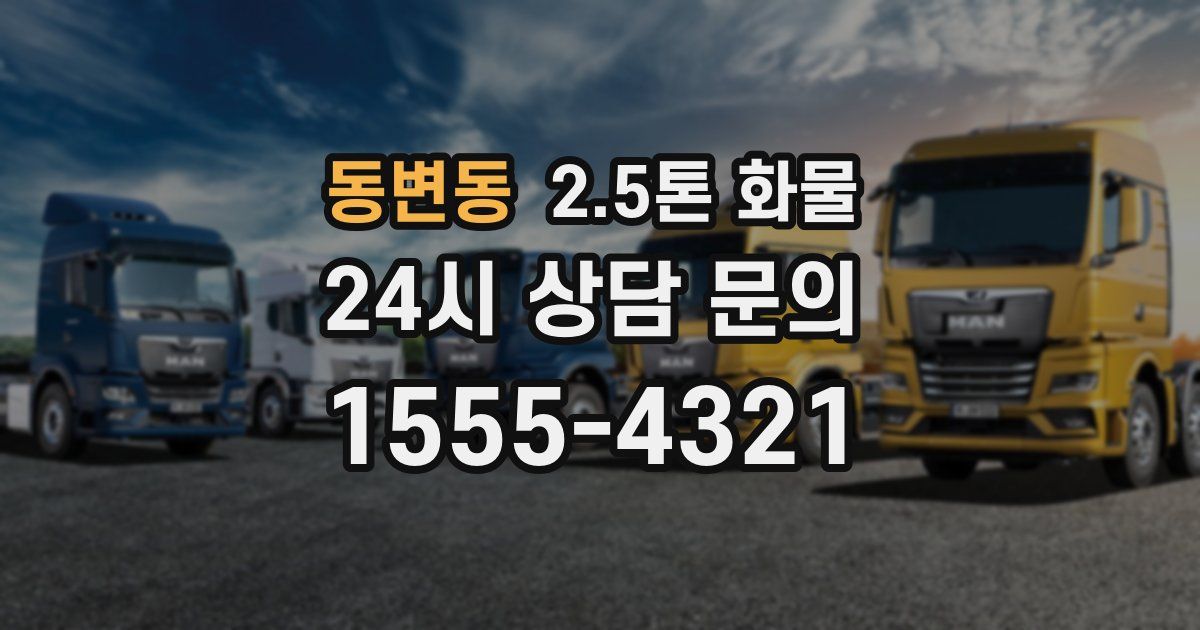 동변동 2.5톤 화물