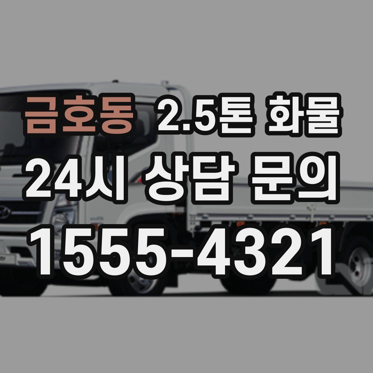금호동 2.5톤 화물