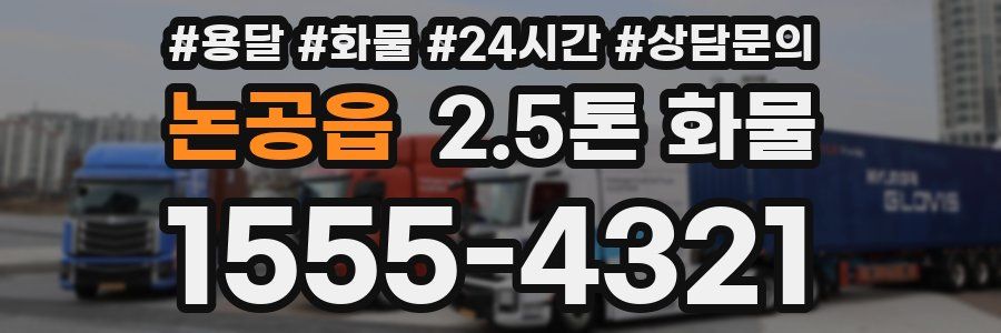 논공읍 2.5톤 화물