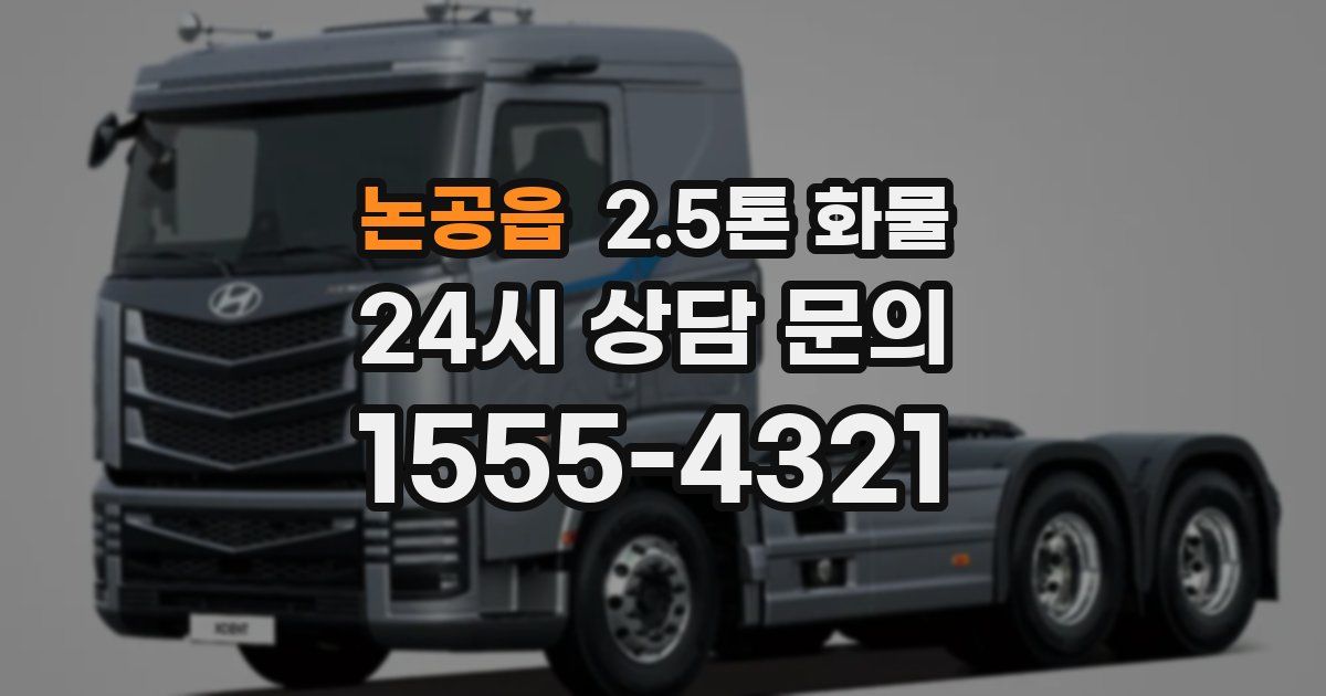논공읍 2.5톤 화물