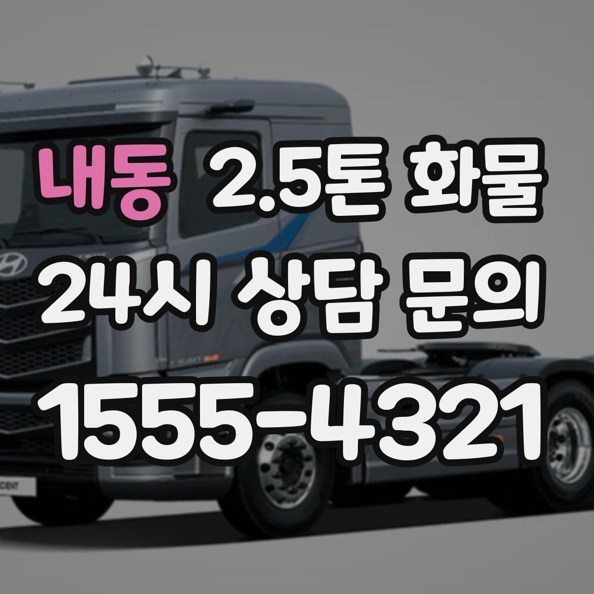 내동 2.5톤 화물