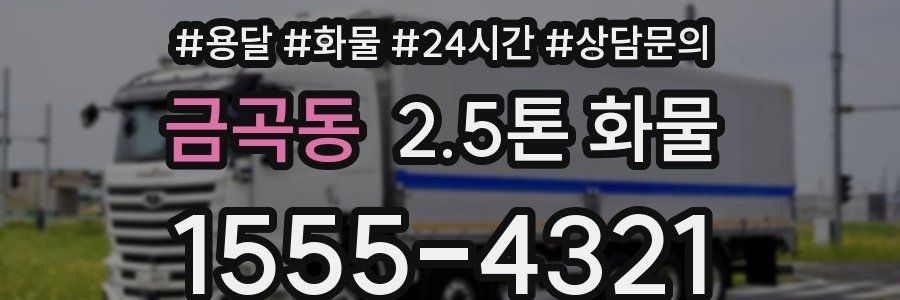 금곡동 2.5톤 화물