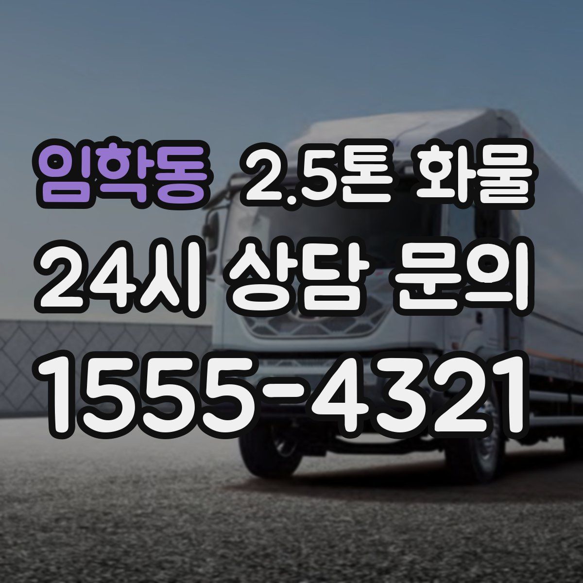 임학동 2.5톤 화물