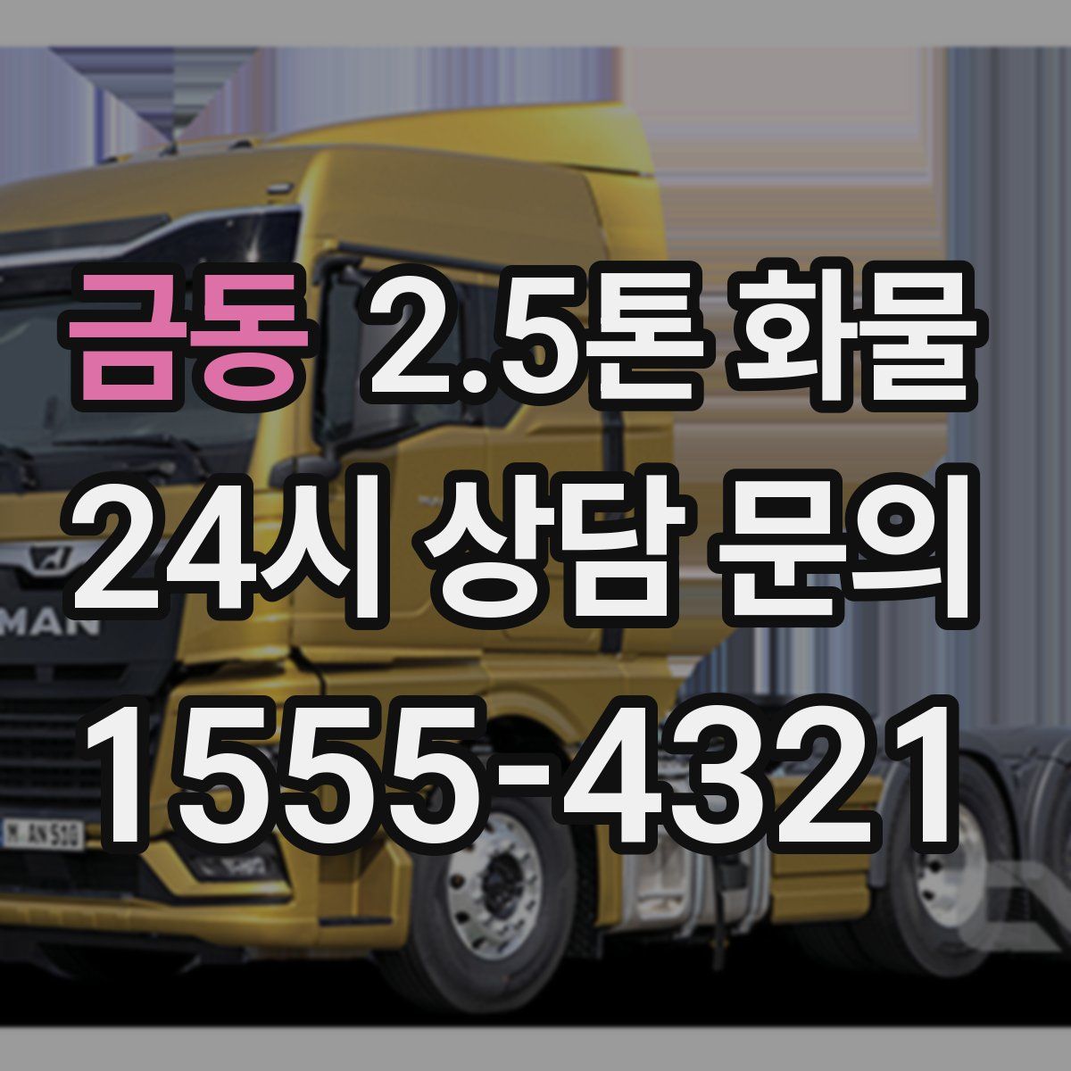 금동 2.5톤 화물