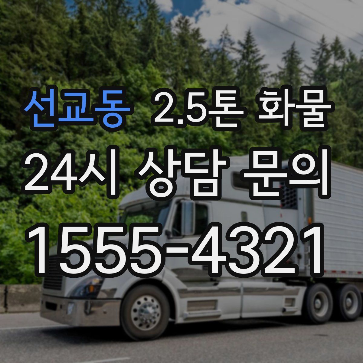 선교동 2.5톤 화물