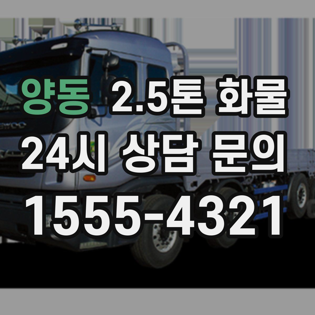 양동 2.5톤 화물