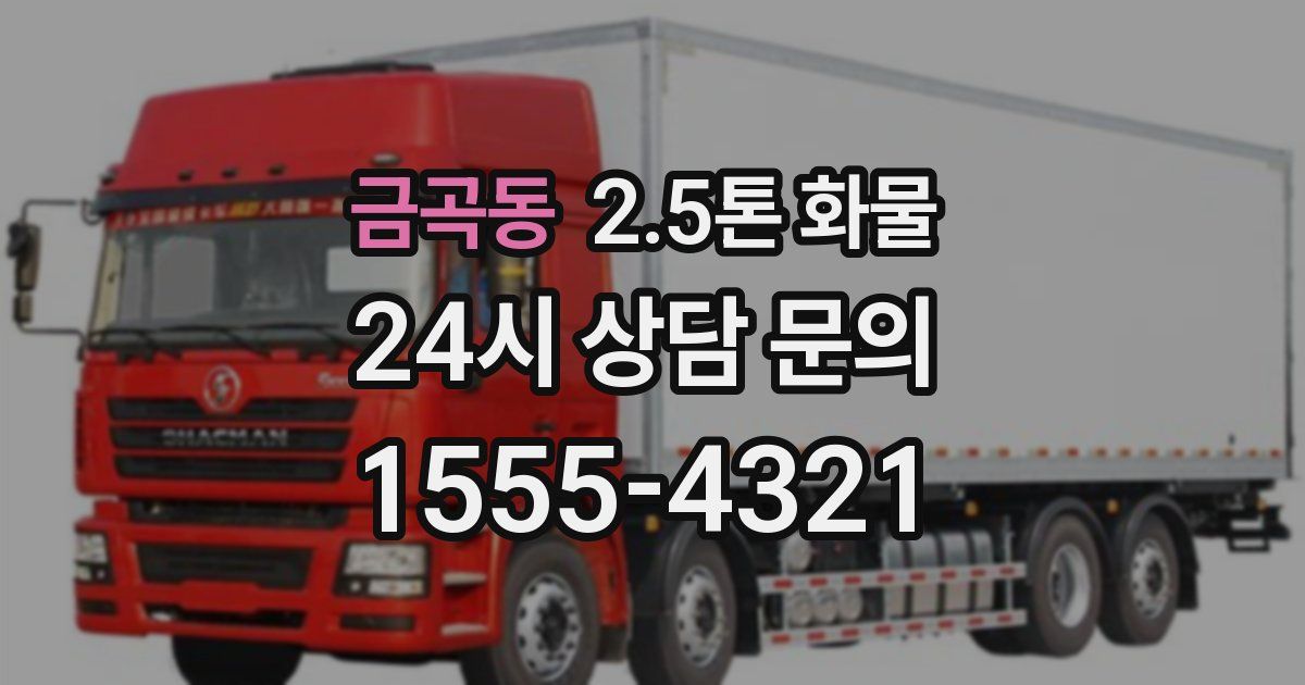금곡동 2.5톤 화물