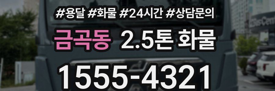 금곡동 2.5톤 화물