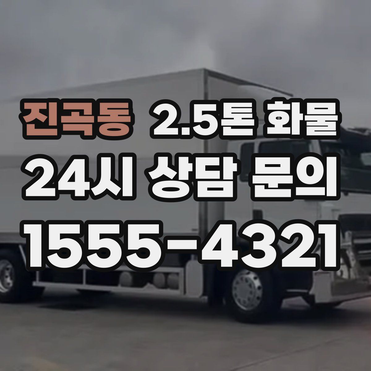 진곡동 2.5톤 화물