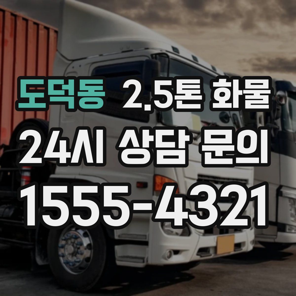 도덕동 2.5톤 화물