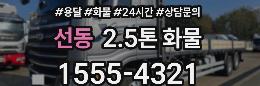 선동 2.5톤 화물