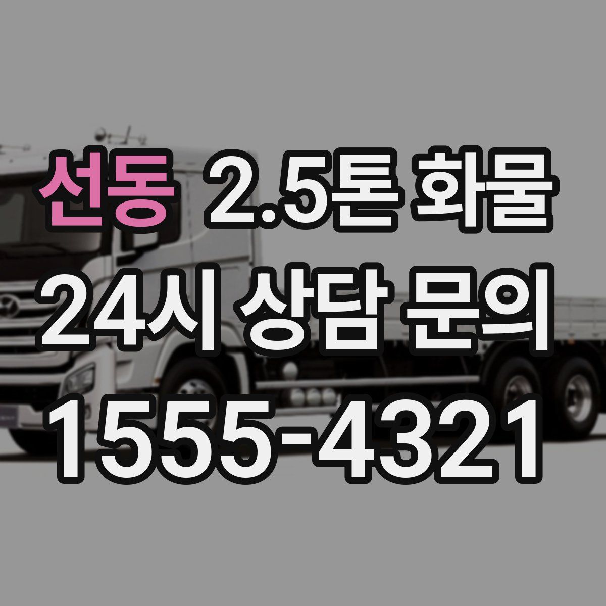 선동 2.5톤 화물
