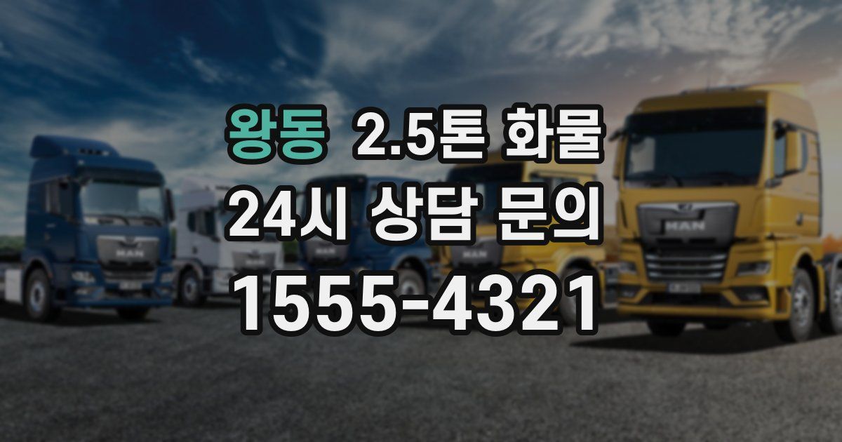왕동 2.5톤 화물