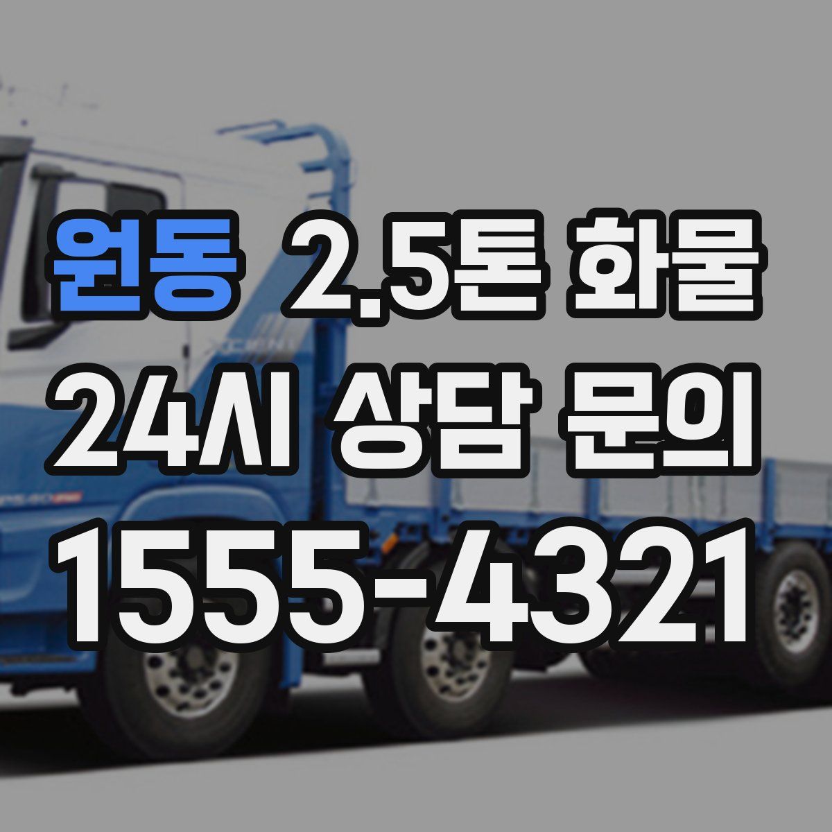 원동 2.5톤 화물
