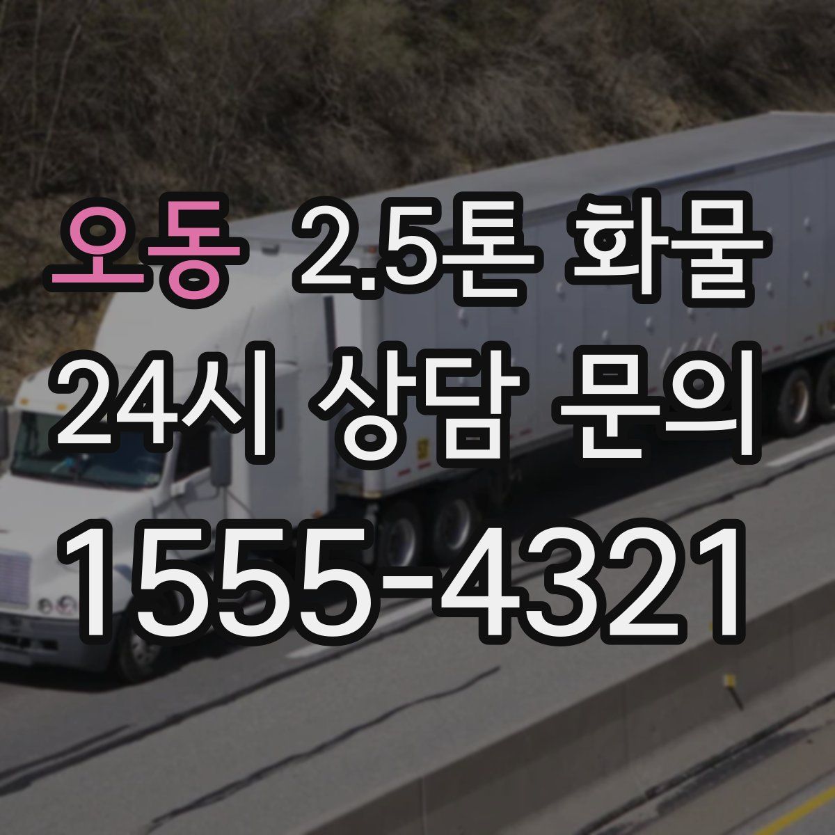 오동 2.5톤 화물
