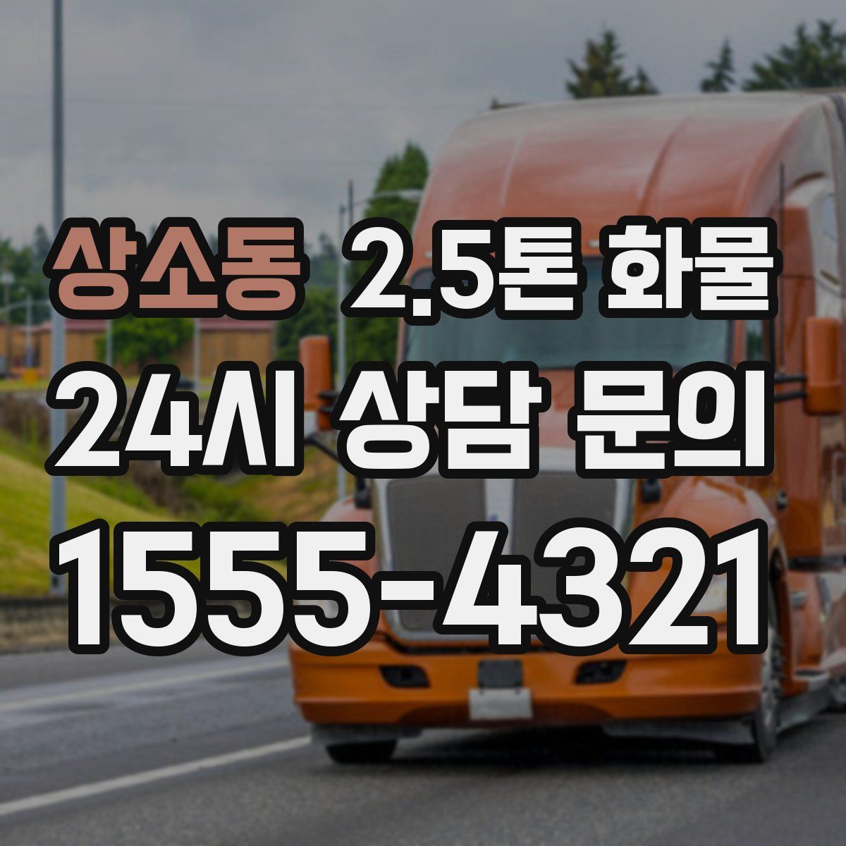 상소동 2.5톤 화물