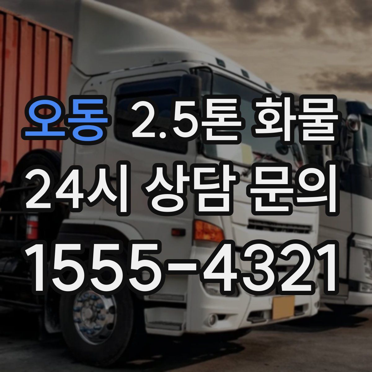 오동 2.5톤 화물
