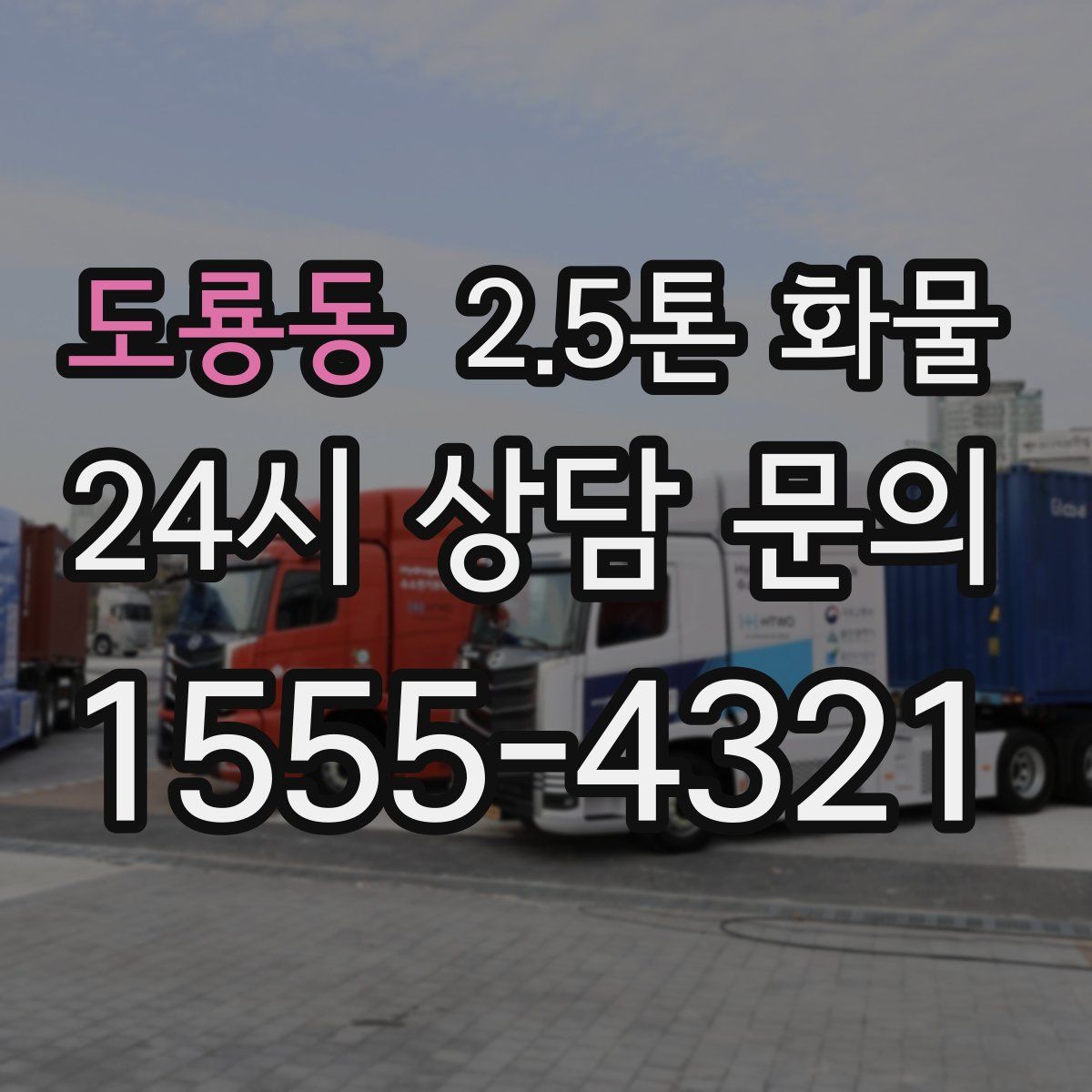 도룡동 2.5톤 화물
