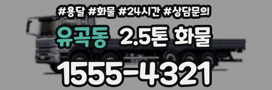 유곡동 2.5톤 화물