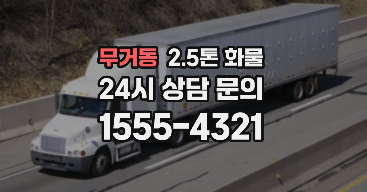 무거동 2.5톤 화물