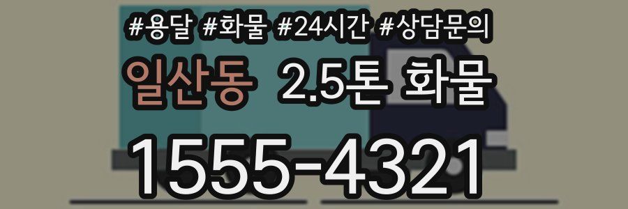 일산동 2.5톤 화물