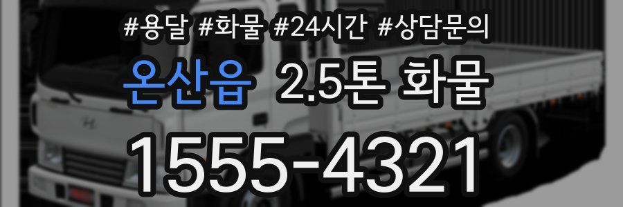 온산읍 2.5톤 화물