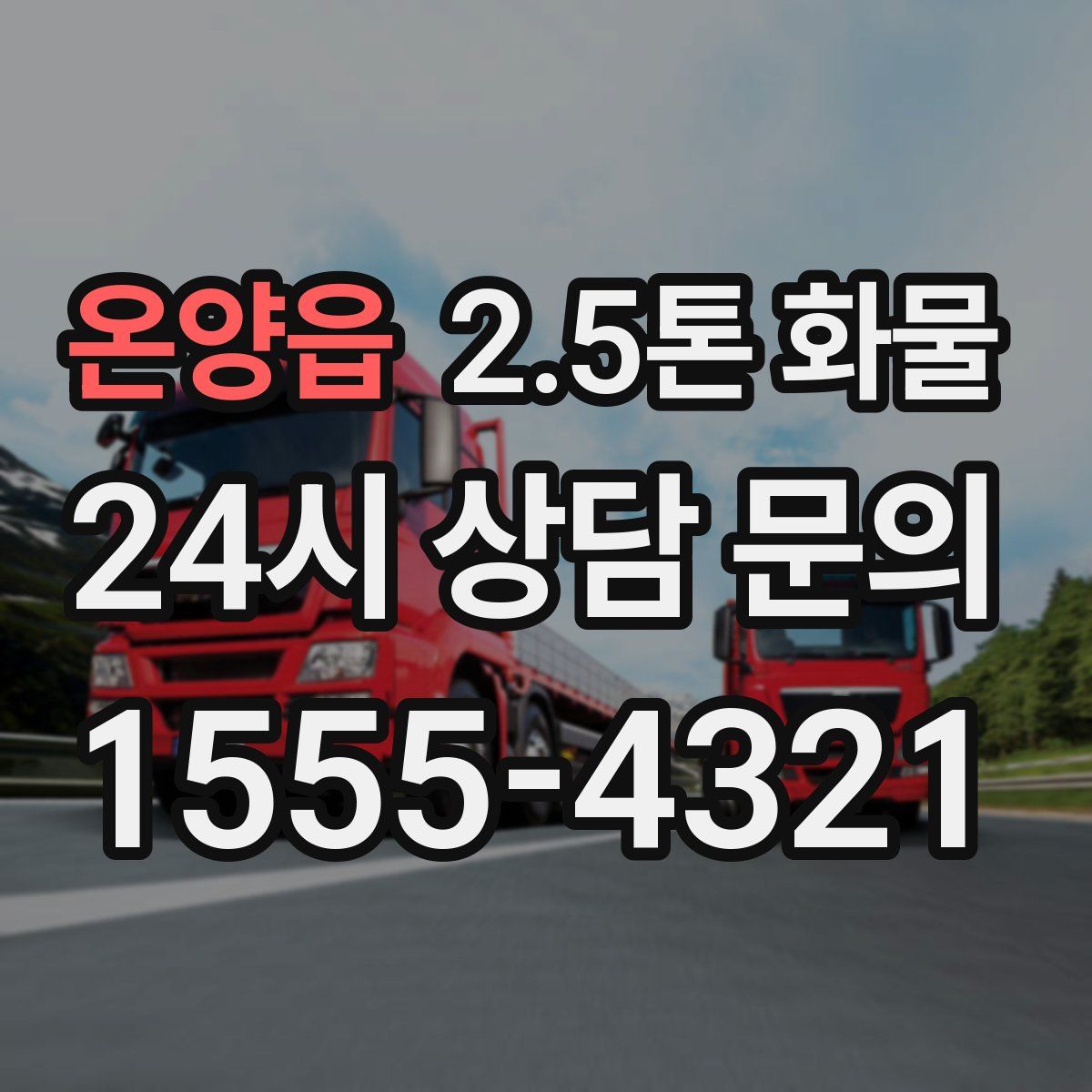 온양읍 2.5톤 화물