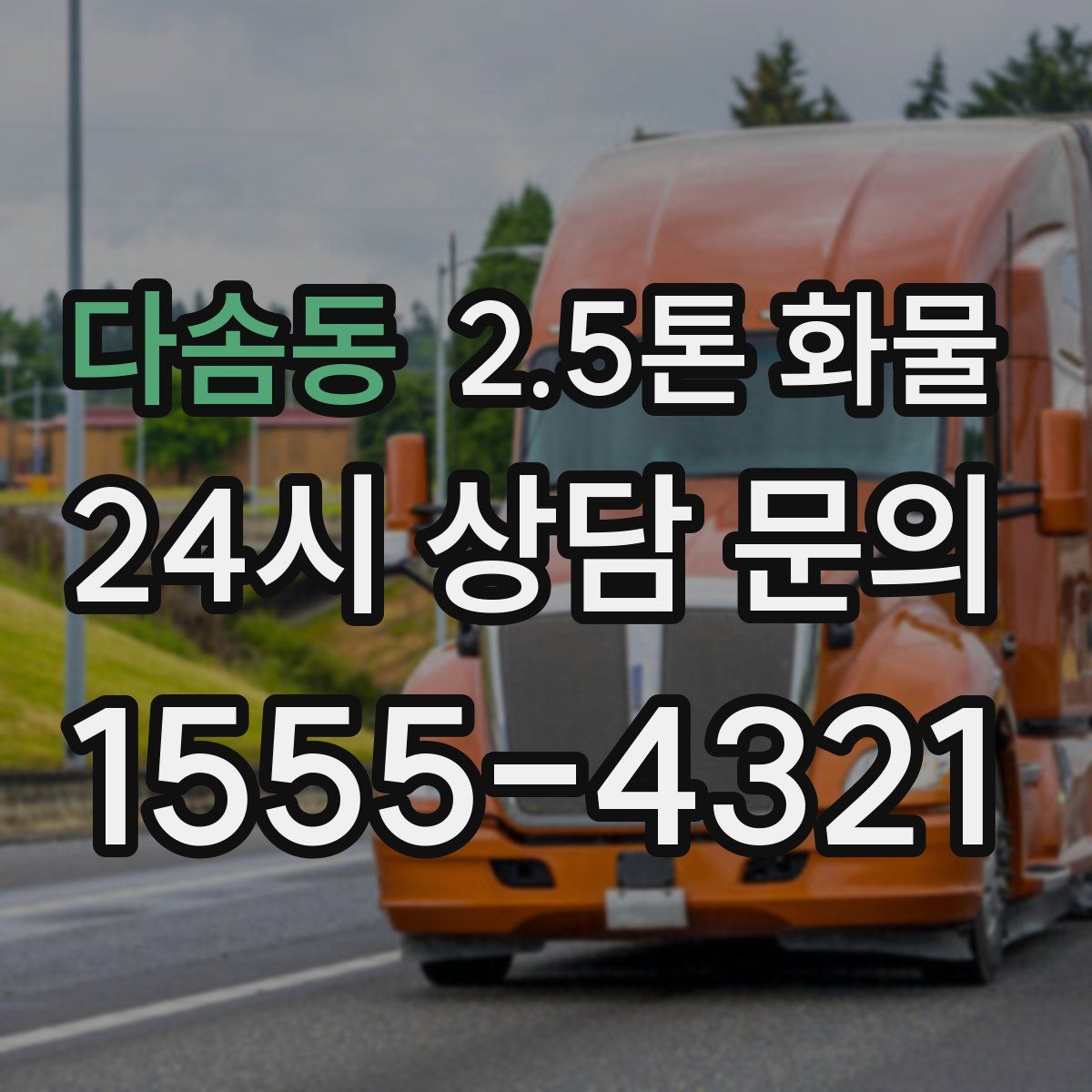 다솜동 2.5톤 화물