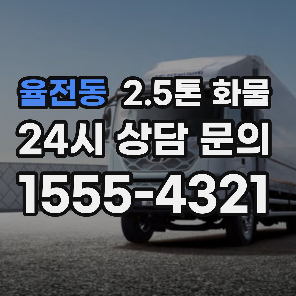 율전동 2.5톤 화물