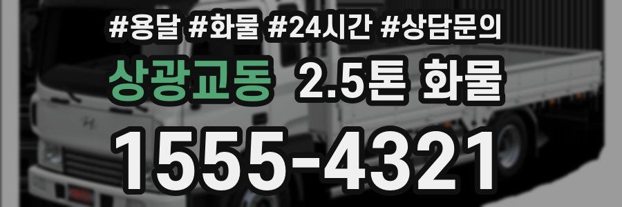상광교동 2.5톤 화물