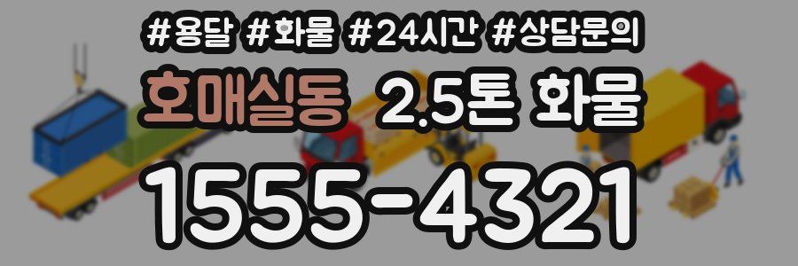호매실동 2.5톤 화물
