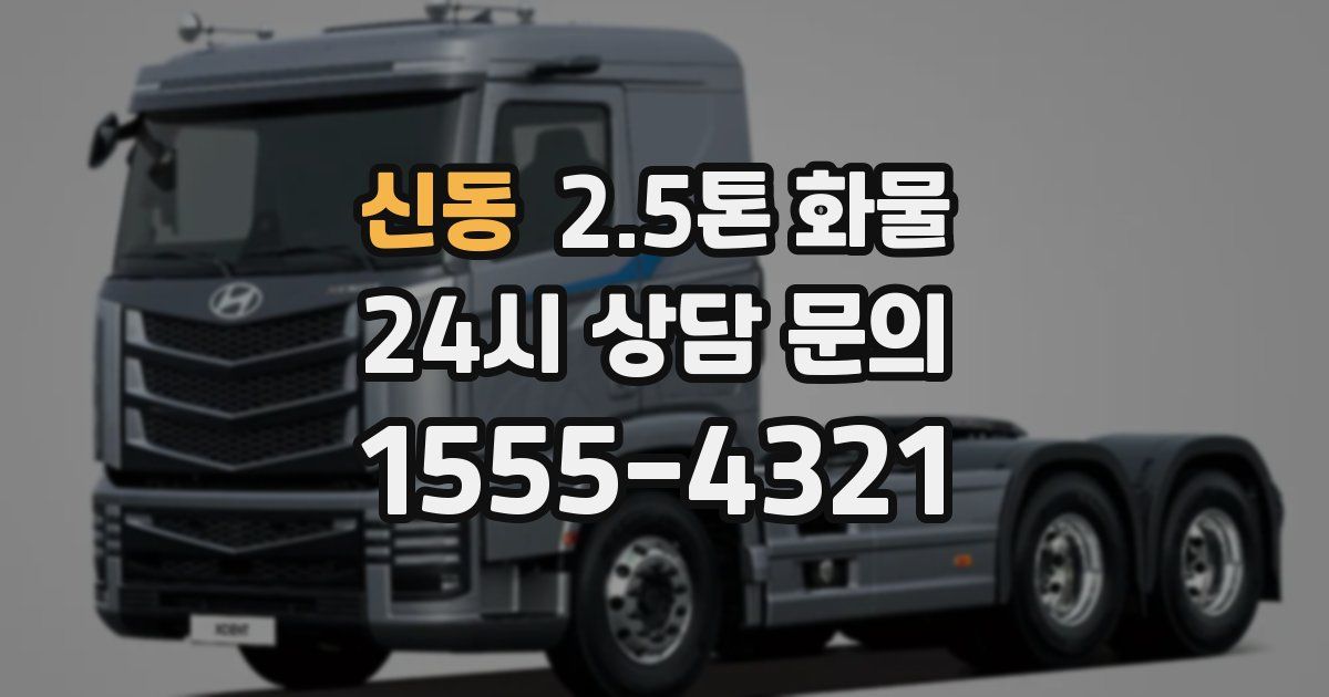 신동 2.5톤 화물