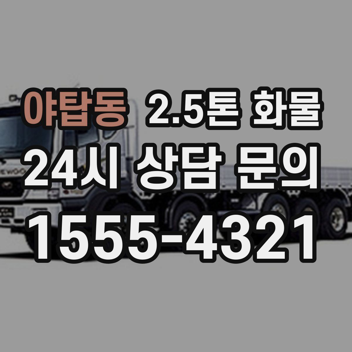 야탑동 2.5톤 화물