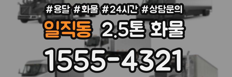 일직동 2.5톤 화물