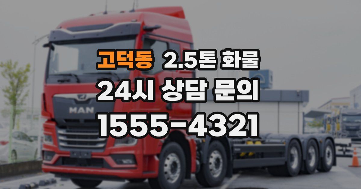 고덕동 2.5톤 화물