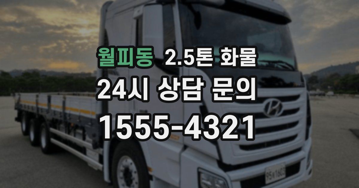 월피동 2.5톤 화물