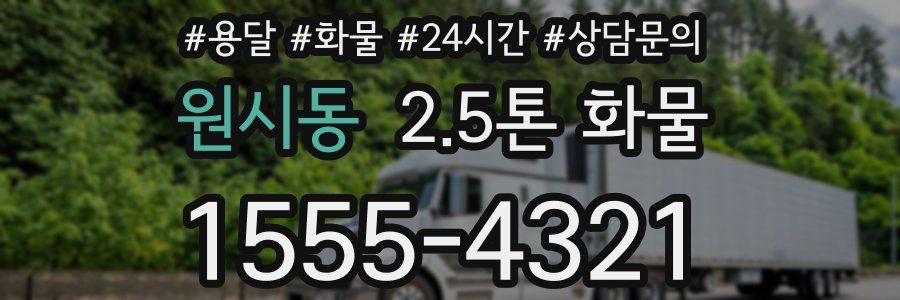 원시동 2.5톤 화물