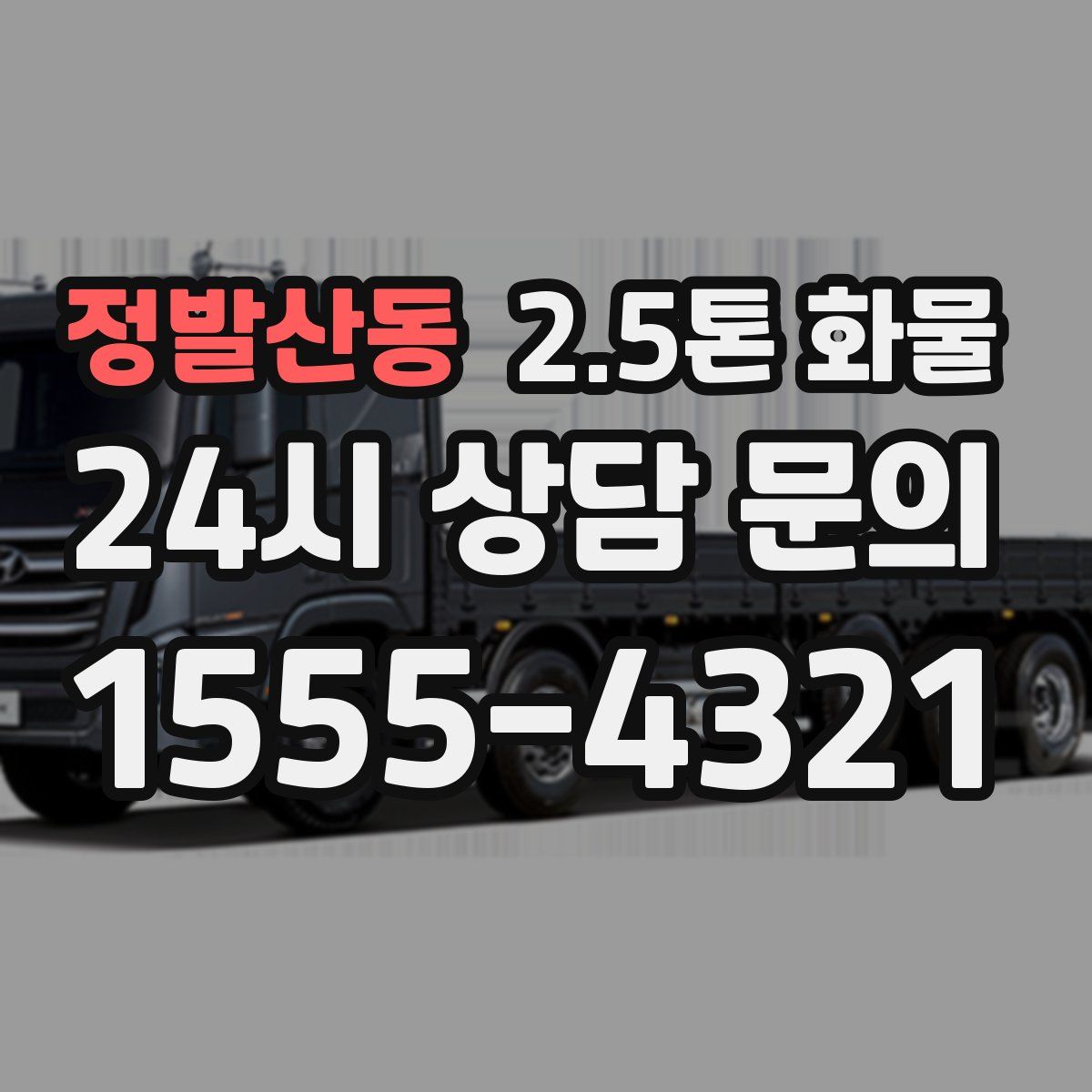 정발산동 2.5톤 화물