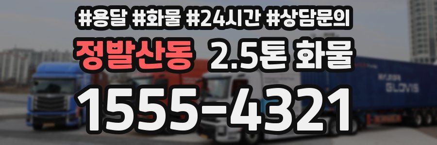 정발산동 2.5톤 화물