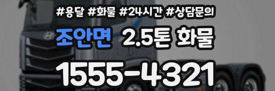 조안면 2.5톤 화물
