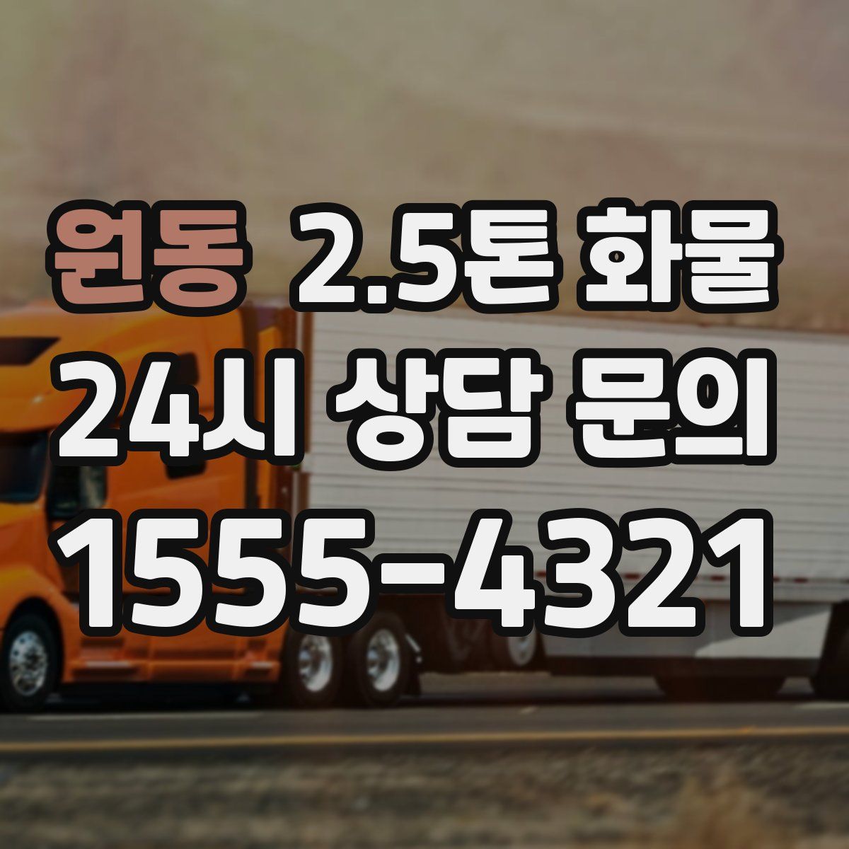 원동 2.5톤 화물