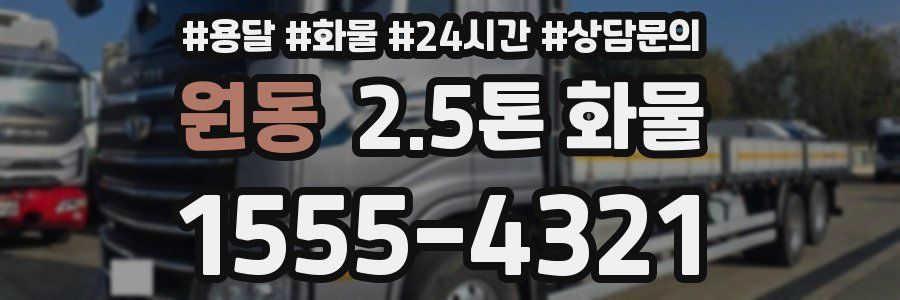 원동 2.5톤 화물